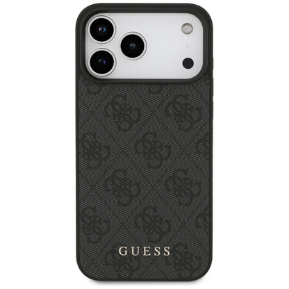 Husa pentru Apple iPhone 18 Pro / 17 Pro, Guess, 4G Classic Logo, Neagra