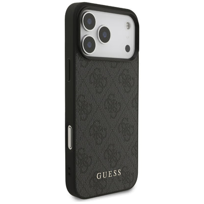 Husa pentru Apple iPhone 18 Pro / 17 Pro, Guess, 4G Classic Logo, Neagra