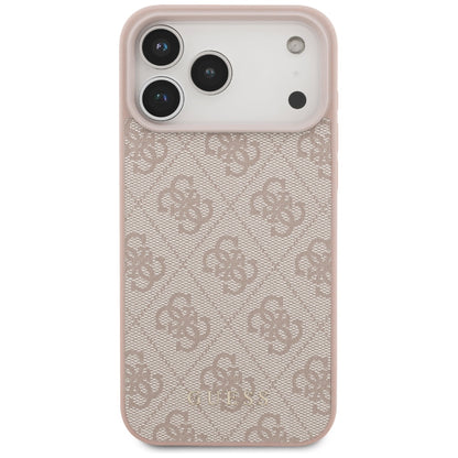 Husa pentru Apple iPhone 18 Pro / 17 Pro, Guess, 4G Classic Logo, Roz