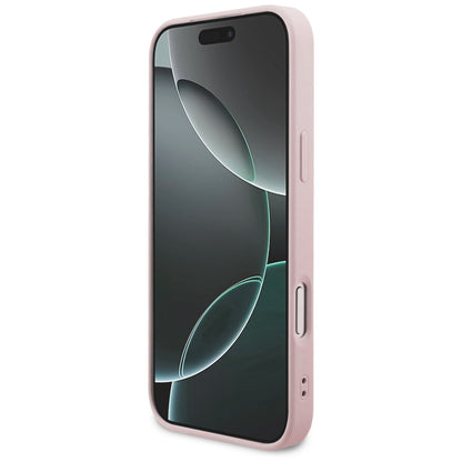 Husa pentru Apple iPhone 18 Pro / 17 Pro, Guess, 4G Classic Logo, Roz
