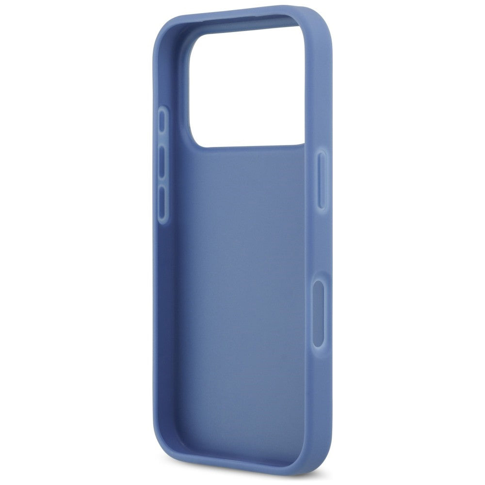 Husa pentru Apple iPhone 18 Pro / 17 Pro, Guess, 4G Double Card Triangle, Albastra