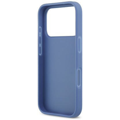 Husa pentru Apple iPhone 18 Pro / 17 Pro, Guess, 4G Double Card Triangle, Albastra