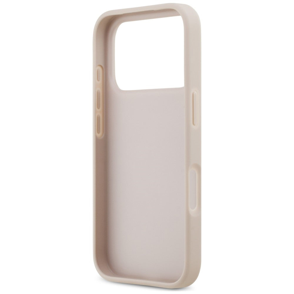 Husa pentru Apple iPhone 18 Pro / 17 Pro, Guess, 4G Double Card Triangle, Roz