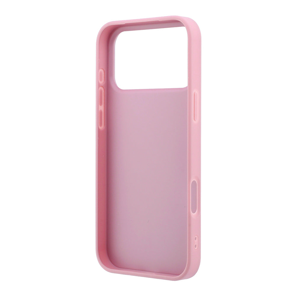 Husa pentru Apple iPhone 18 Pro / 17 Pro, Guess, Fixed Glitter Big 4G, Roz