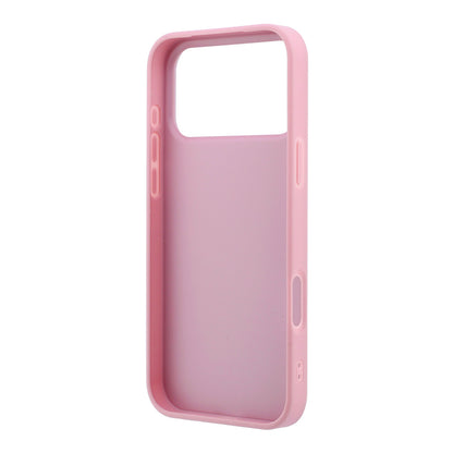 Husa pentru Apple iPhone 18 Pro / 17 Pro, Guess, Fixed Glitter Big 4G, Roz