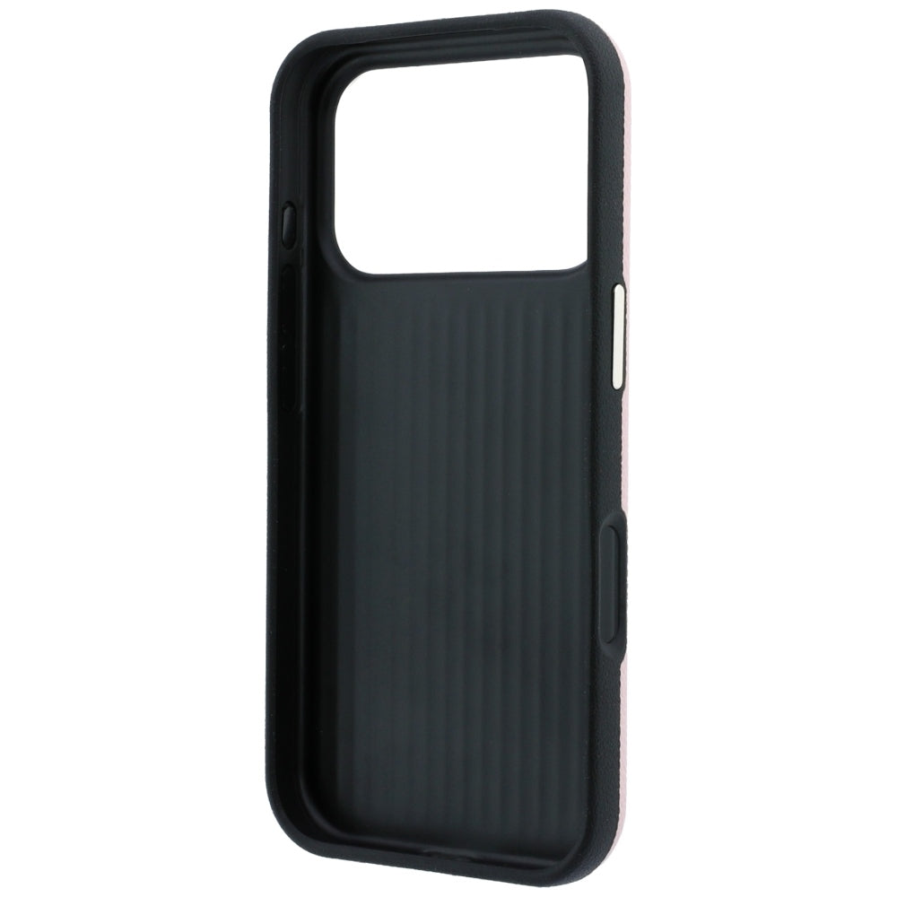 Husa pentru Apple iPhone 18 Pro / 17 Pro, Guess, Grained Big Resin Logo, Roz