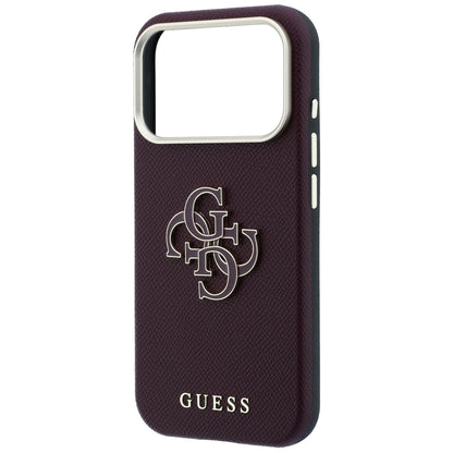 Husa pentru Apple iPhone 18 Pro / 17 Pro, Guess, Grained Big Resin Logo, Visinie