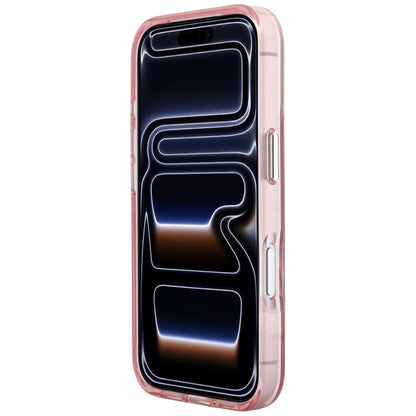 Husa pentru Apple iPhone 18 Pro / 17 Pro, Karl Lagerfeld, IML Big Signature Resin Logo and Metal Frame, Roz