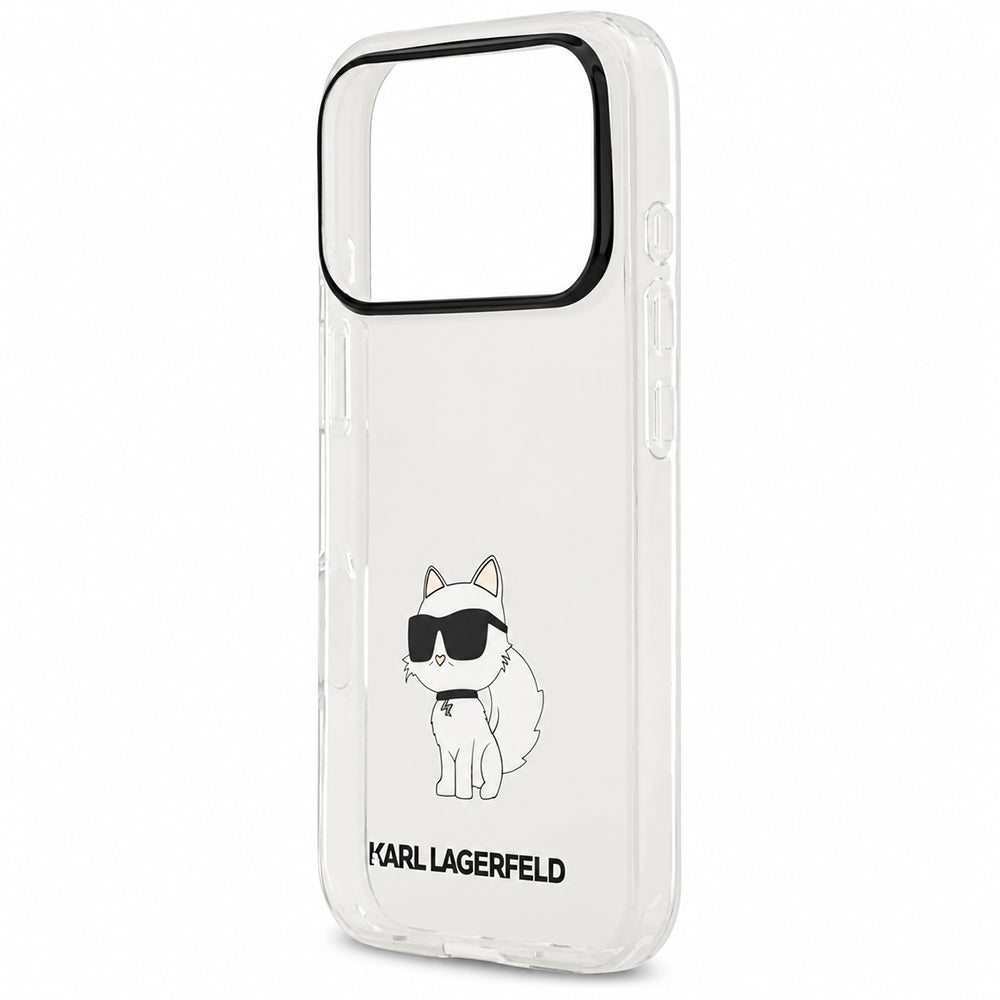 Husa pentru Apple iPhone 18 Pro / 17 Pro, Karl Lagerfeld, IML Choupette NFT, Transparenta