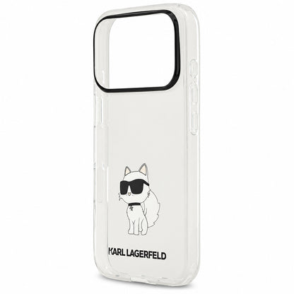 Husa pentru Apple iPhone 18 Pro / 17 Pro, Karl Lagerfeld, IML Choupette NFT, Transparenta