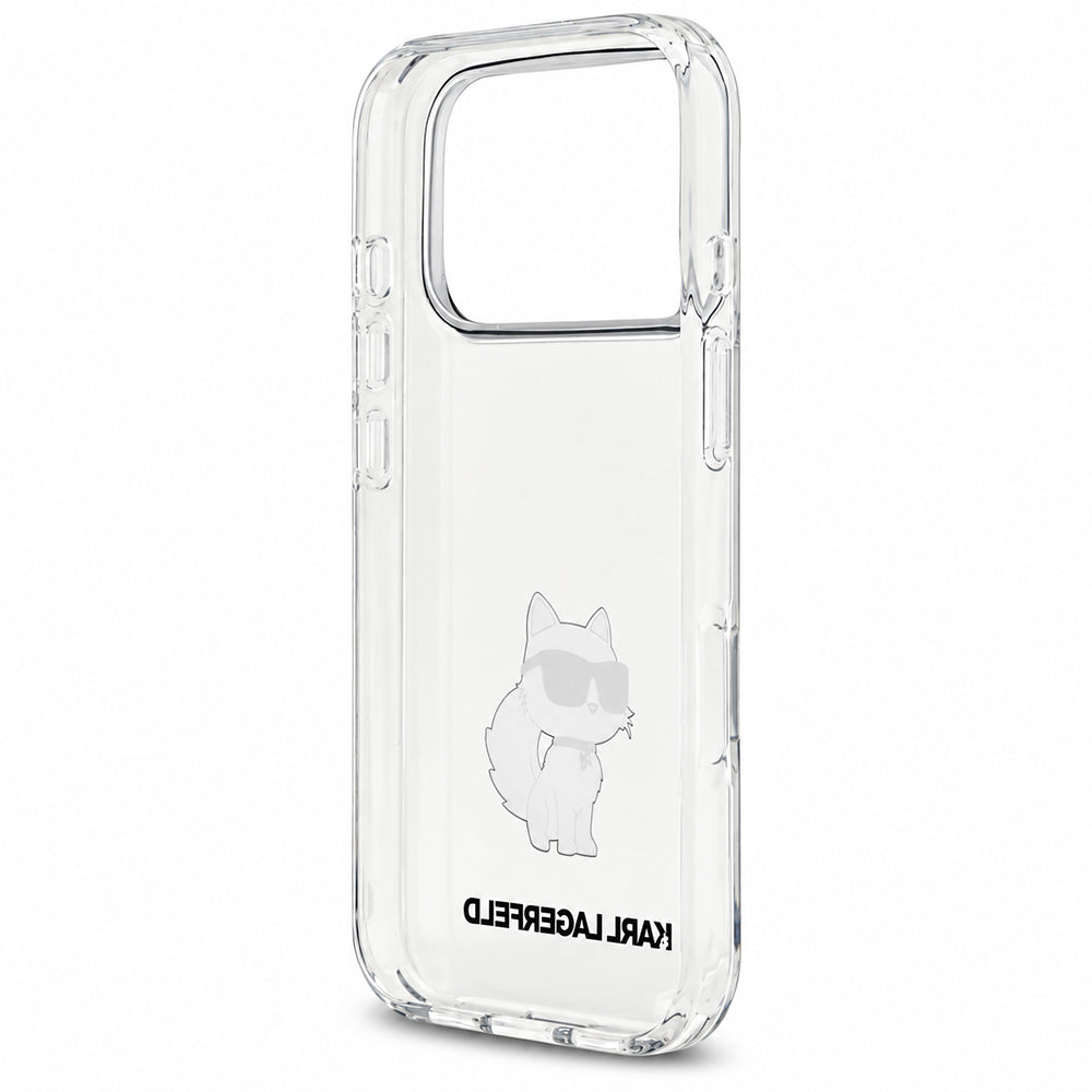 Husa pentru Apple iPhone 18 Pro / 17 Pro, Karl Lagerfeld, IML Choupette NFT, Transparenta