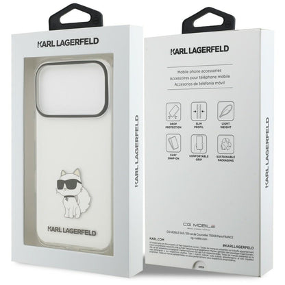 Husa pentru Apple iPhone 18 Pro / 17 Pro, Karl Lagerfeld, IML Choupette NFT, Transparenta