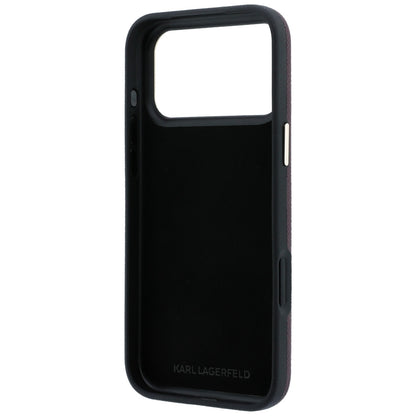 Husa pentru Apple iPhone 18 Pro / 17 Pro, Karl Lagerfeld, Smooth Big Resin Signature Logo, Visinie