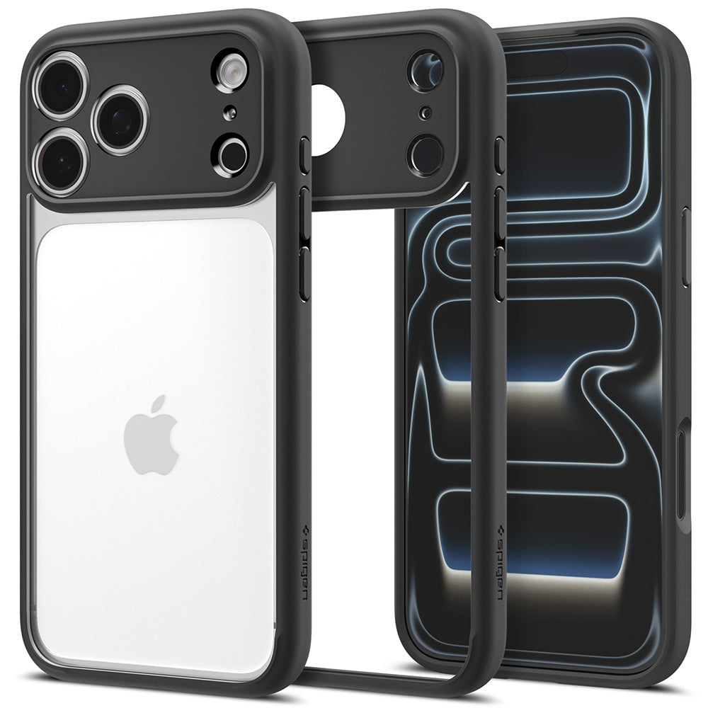 Husa pentru Apple iPhone 18 Pro / 17 Pro, Spigen, Ultra Hybrid, Neagra Mata ACS12154