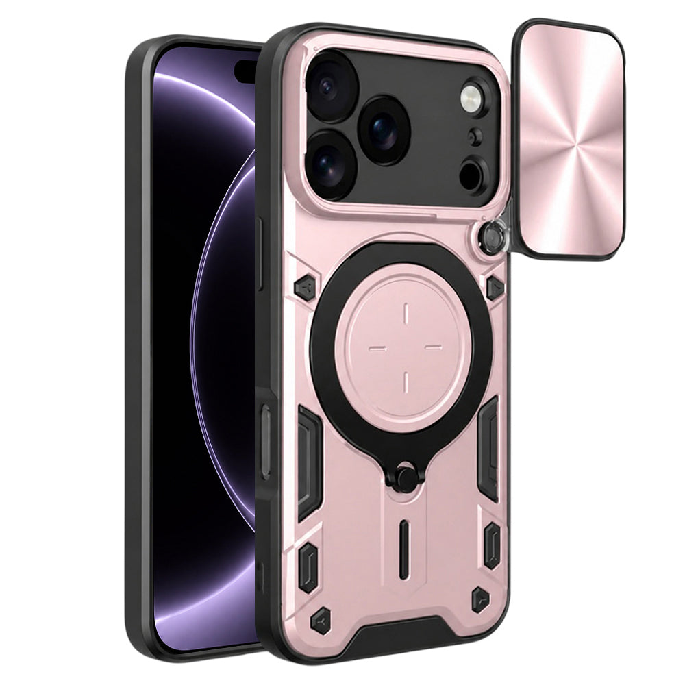 Husa pentru Apple iPhone 18 Pro / 17 Pro, Techsuit, CamGuard Pro, Roz Aurie