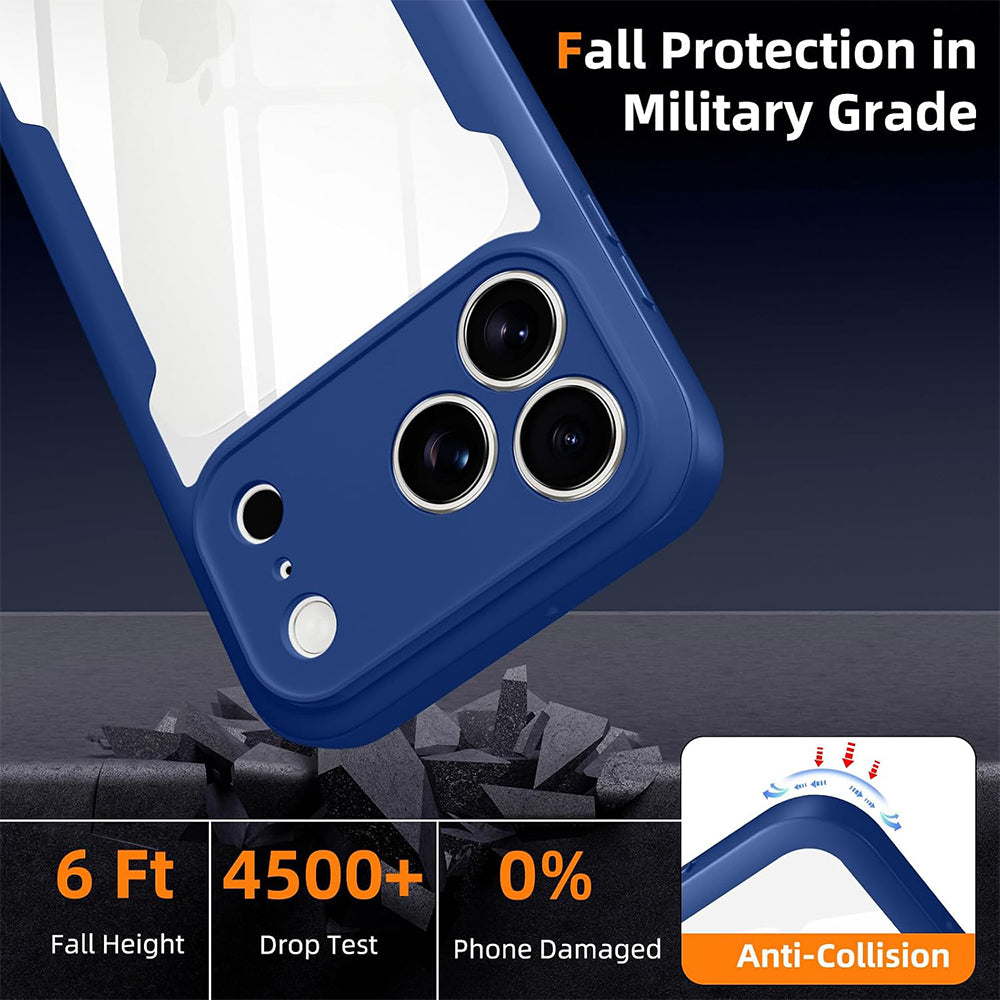 Husa pentru Apple iPhone 18 Pro / 17 Pro, Techsuit, ColorVerse 360, Albastra