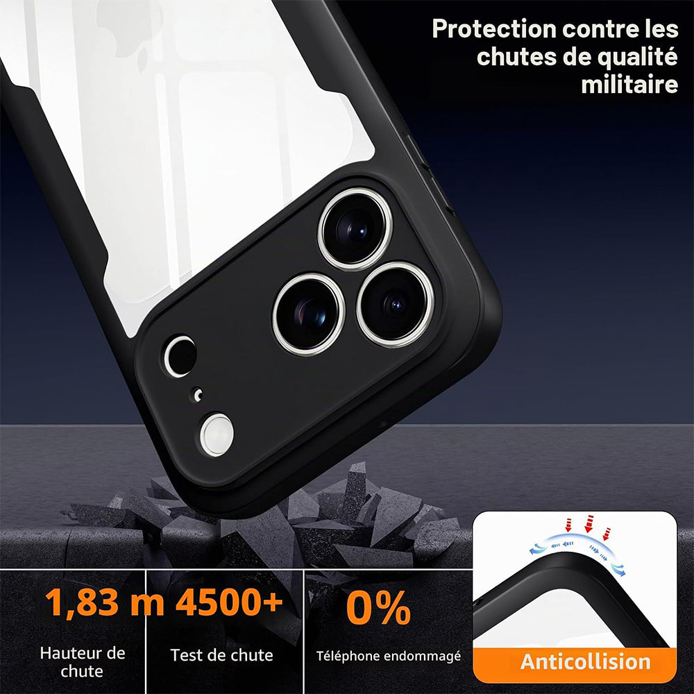 Husa pentru Apple iPhone 18 Pro / 17 Pro, Techsuit, ColorVerse 360, Neagra