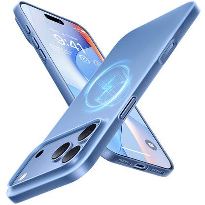 Husa MagSafe pentru Apple iPhone 18 Pro / 17 Pro, Torras, OriginFit, Bleu