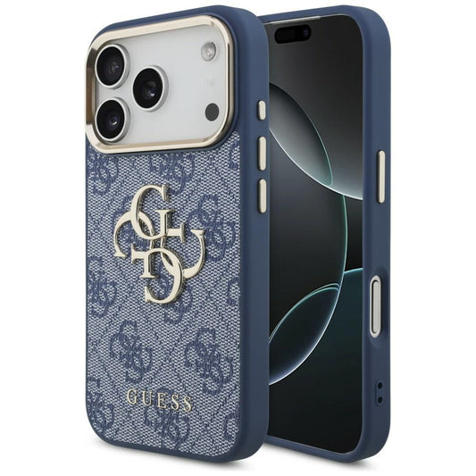 Husa pentru Apple iPhone 18 Pro Max / 17 Pro Max, Guess, 4G Big Classic Logo, Albastra