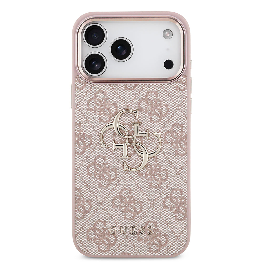 Husa pentru Apple iPhone 18 Pro Max / 17 Pro Max, Guess, 4G Big Classic Logo, Roz