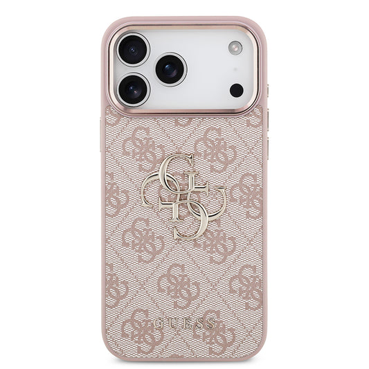 Husa pentru Apple iPhone 18 Pro Max / 17 Pro Max, Guess, 4G Big Classic Logo, Roz