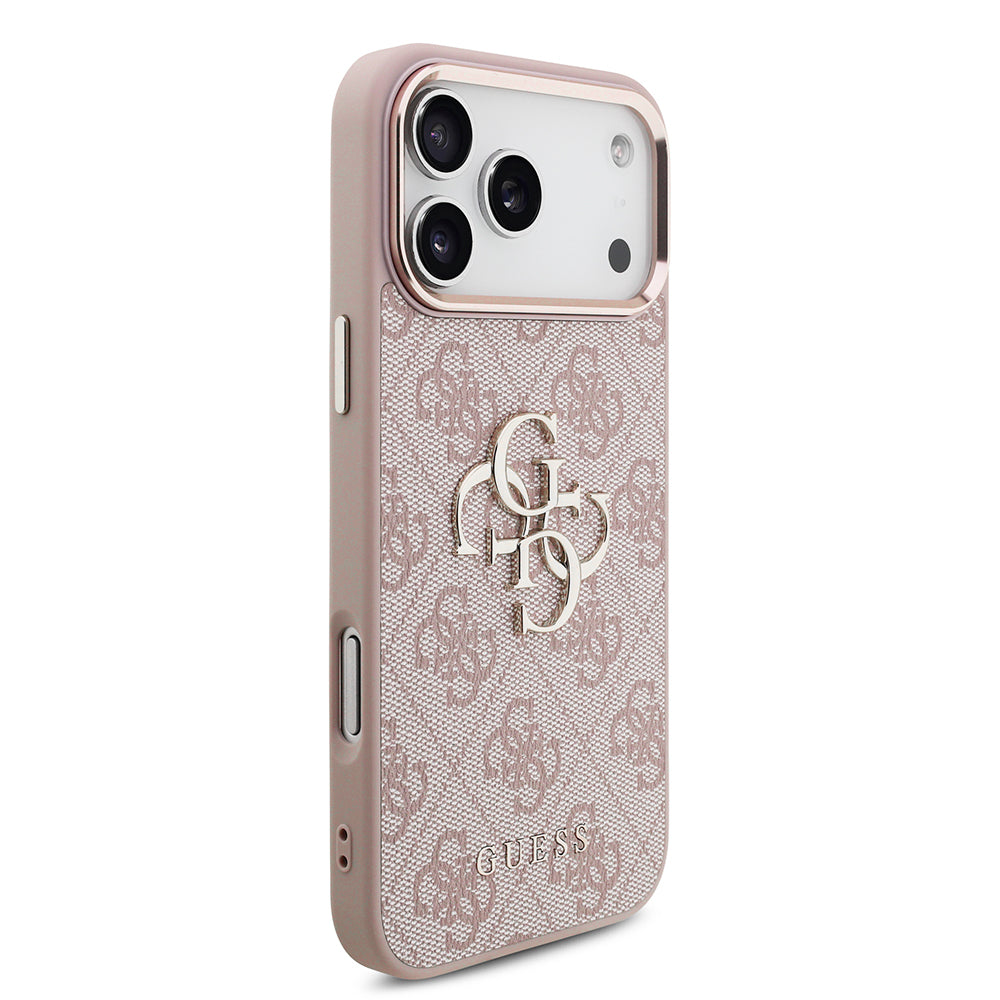 Husa pentru Apple iPhone 18 Pro Max / 17 Pro Max, Guess, 4G Big Classic Logo, Roz