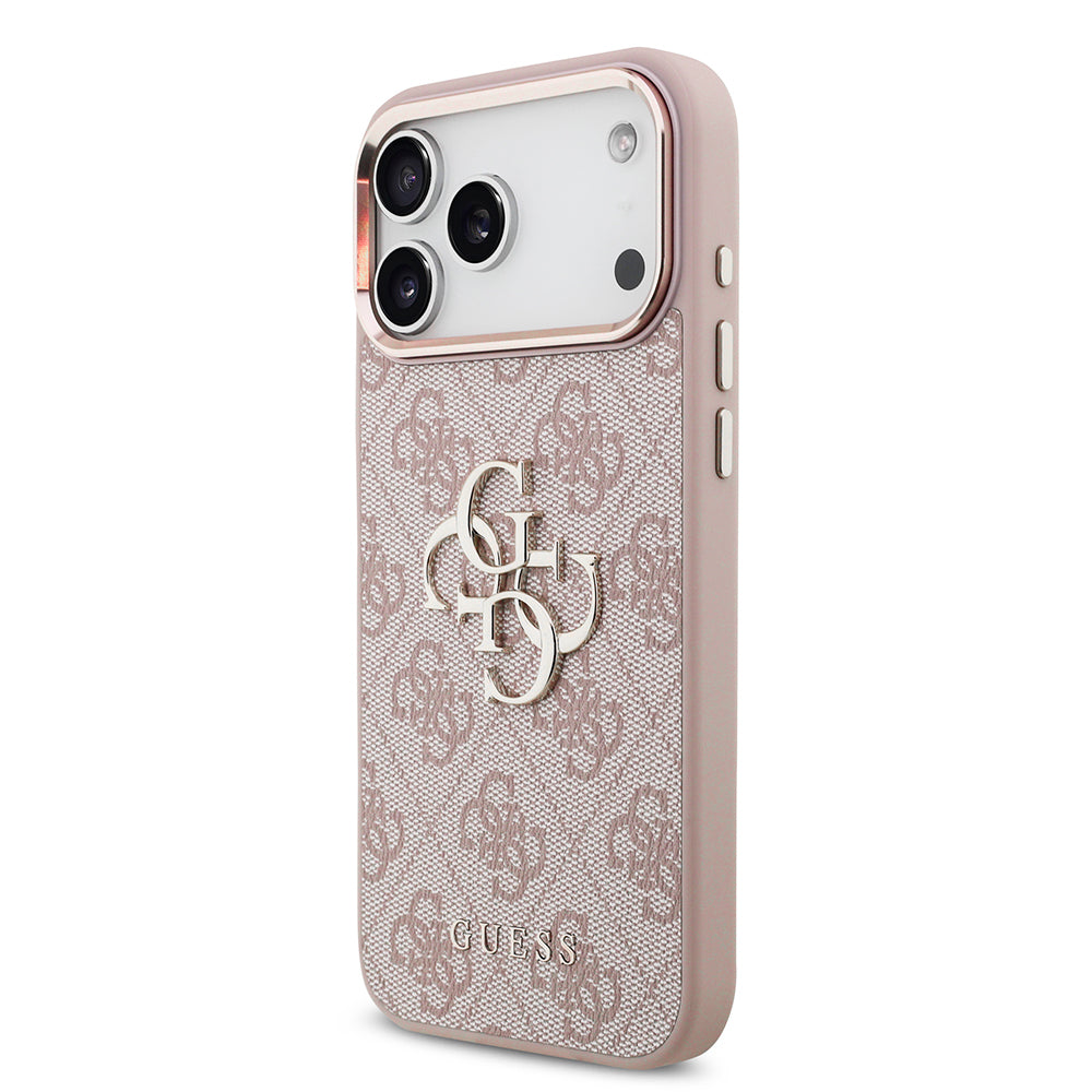 Husa pentru Apple iPhone 18 Pro Max / 17 Pro Max, Guess, 4G Big Classic Logo, Roz
