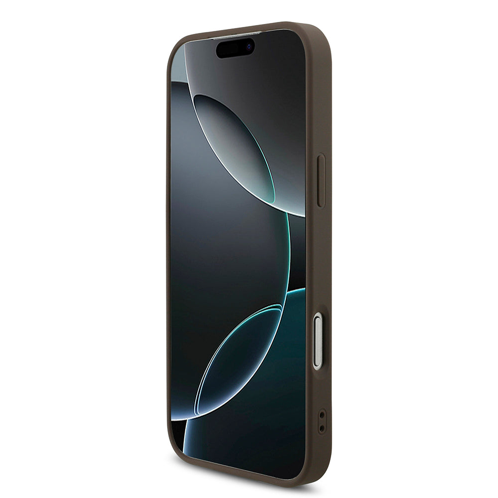 Husa pentru Apple iPhone 18 Pro Max / 17 Pro Max, Guess, 4G Big Logo, Maro