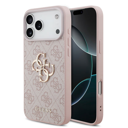 Husa pentru Apple iPhone 18 Pro Max / 17 Pro Max, Guess, 4G Big Logo, Roz