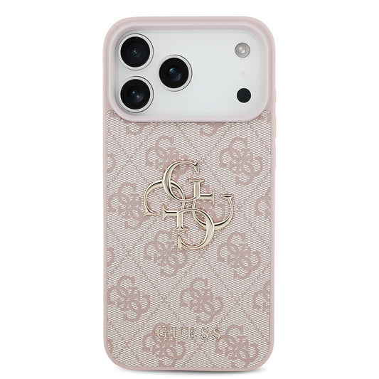 Husa pentru Apple iPhone 18 Pro Max / 17 Pro Max, Guess, 4G Big Logo, Roz