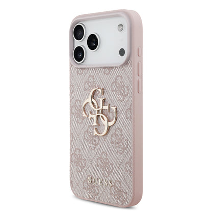 Husa pentru Apple iPhone 18 Pro Max / 17 Pro Max, Guess, 4G Big Logo, Roz