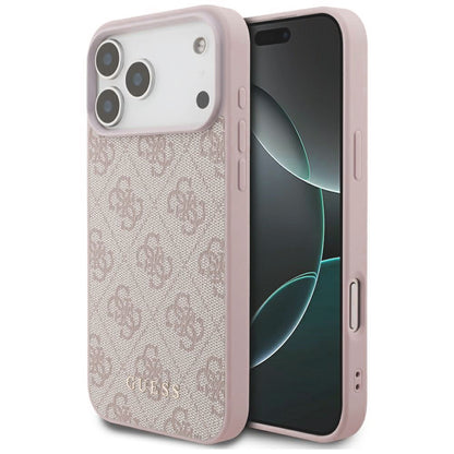 Husa pentru Apple iPhone 18 Pro Max / 17 Pro Max, Guess, 4G Classic Logo, Roz