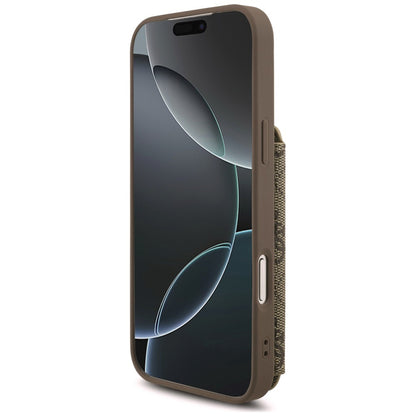 Husa pentru Apple iPhone 18 Pro Max / 17 Pro Max, Guess, 4G Crossbody Cardslot, Maro