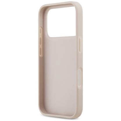 Husa pentru Apple iPhone 18 Pro Max / 17 Pro Max, Guess, 4G Double Card Triangle, Roz