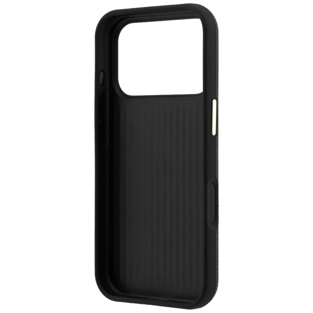 Husa pentru Apple iPhone 18 Pro Max / 17 Pro Max, Guess, Grained Big Resin Logo, Neagra