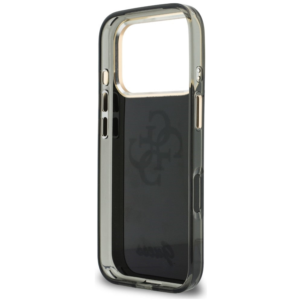 Husa pentru Apple iPhone 18 Pro Max / 17 Pro Max, Guess, IML 4G Metal Script, Neagra