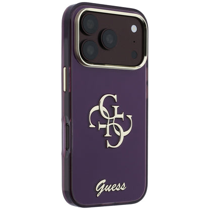 Husa pentru Apple iPhone 18 Pro Max / 17 Pro Max, Guess, IML 4G Metal Script, Visinie