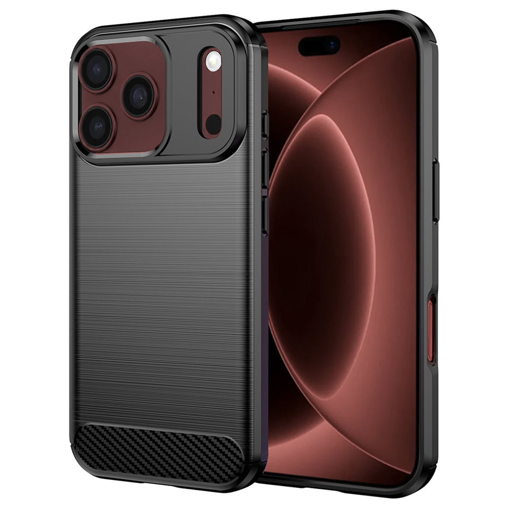Husa pentru Apple iPhone 18 Pro Max / 17 Pro Max, Techsuit, Carbon, Neagra