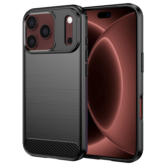 Husa pentru Apple iPhone 18 Pro Max / 17 Pro Max, Techsuit, Carbon, Neagra