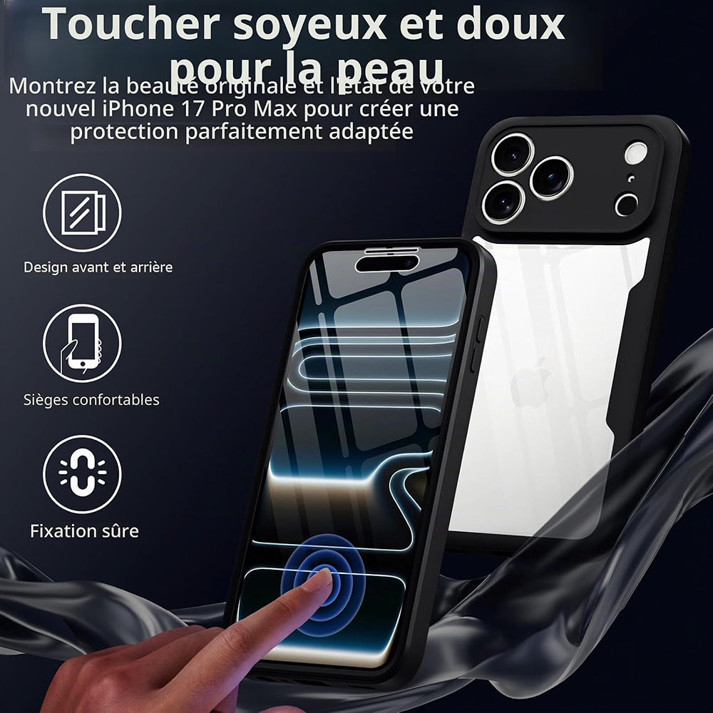 Husa pentru Apple iPhone 18 Pro Max / 17 Pro Max, Techsuit, ColorVerse 360, Neagra