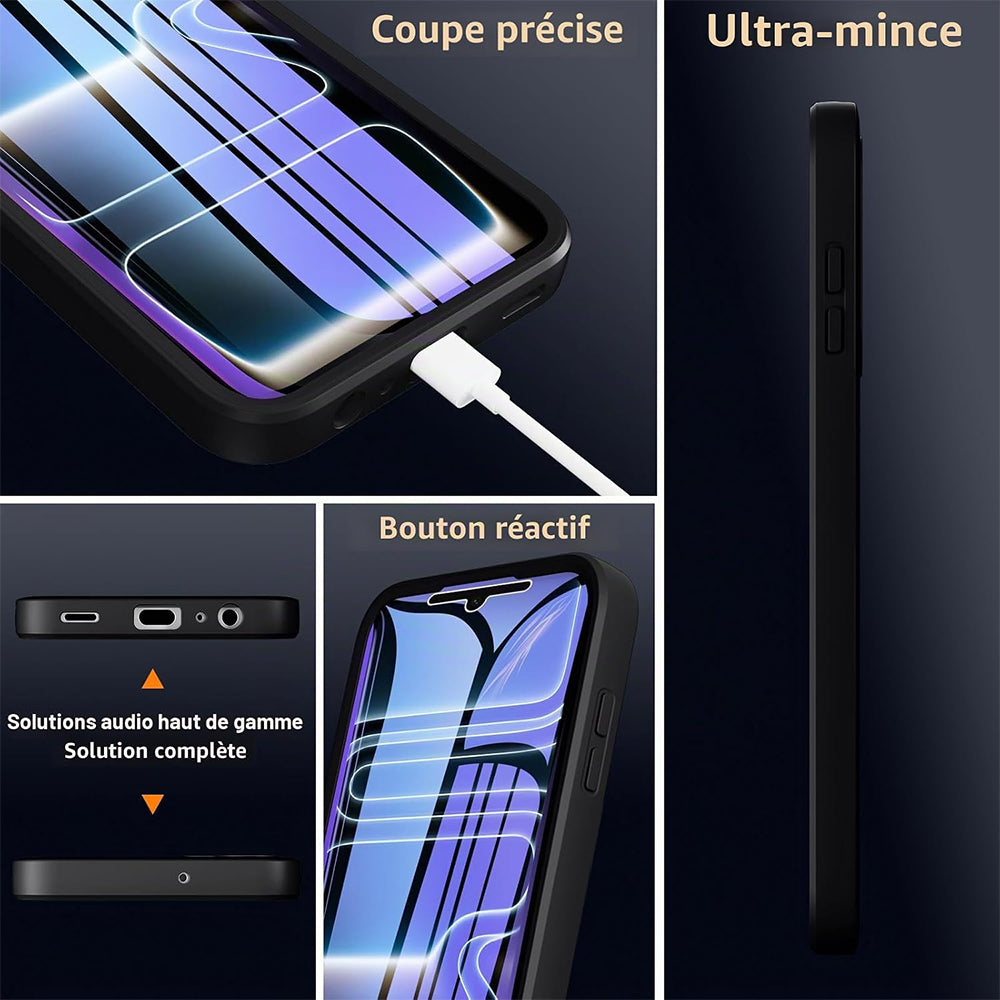 Husa pentru Apple iPhone 18 Pro Max / 17 Pro Max, Techsuit, ColorVerse 360, Neagra