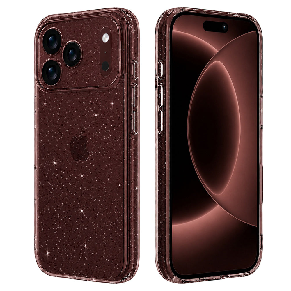 Husa pentru Apple iPhone 18 Pro Max / 17 Pro Max, Techsuit, SparkleSkin, Transparenta