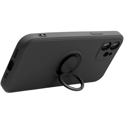 Husa pentru Apple iPhone 16 Pro Max, OEM, Silicone Ring, Neagra