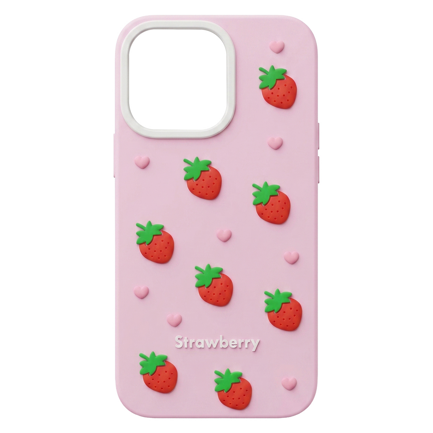 Husa pentru Apple iPhone 15 / 14 / 13, OEM, Strawberry, Roz