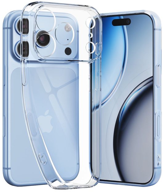 Husa pentru Apple iPhone 18 Pro / 17 Pro, Tech-Protect, Flexair with Screen Protector, Transparenta