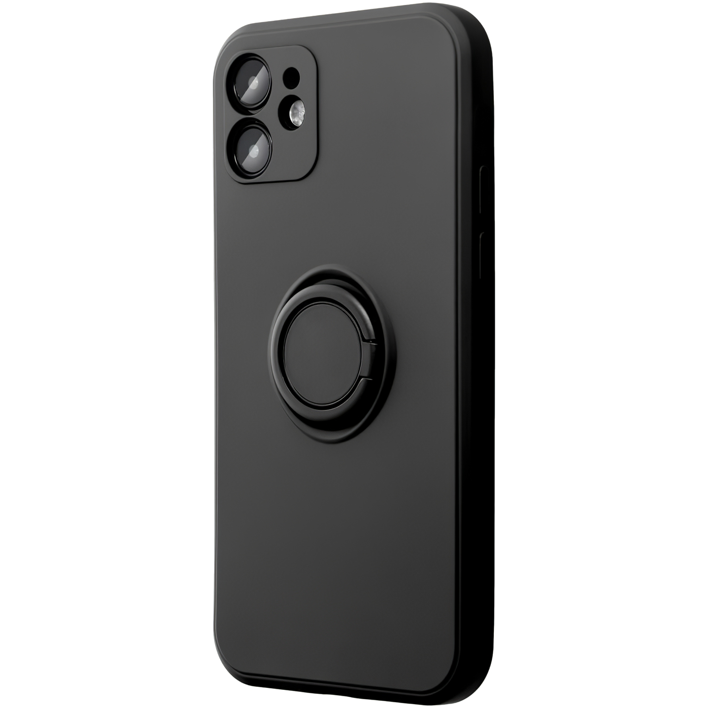 Husa pentru Apple iPhone 16 Plus, OEM, Silicone Ring, Neagra