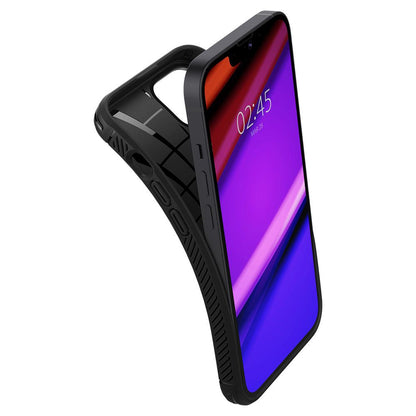 Husa pentru Apple iPhone 13, Spigen, Rugged Armor, Neagra ACS03518