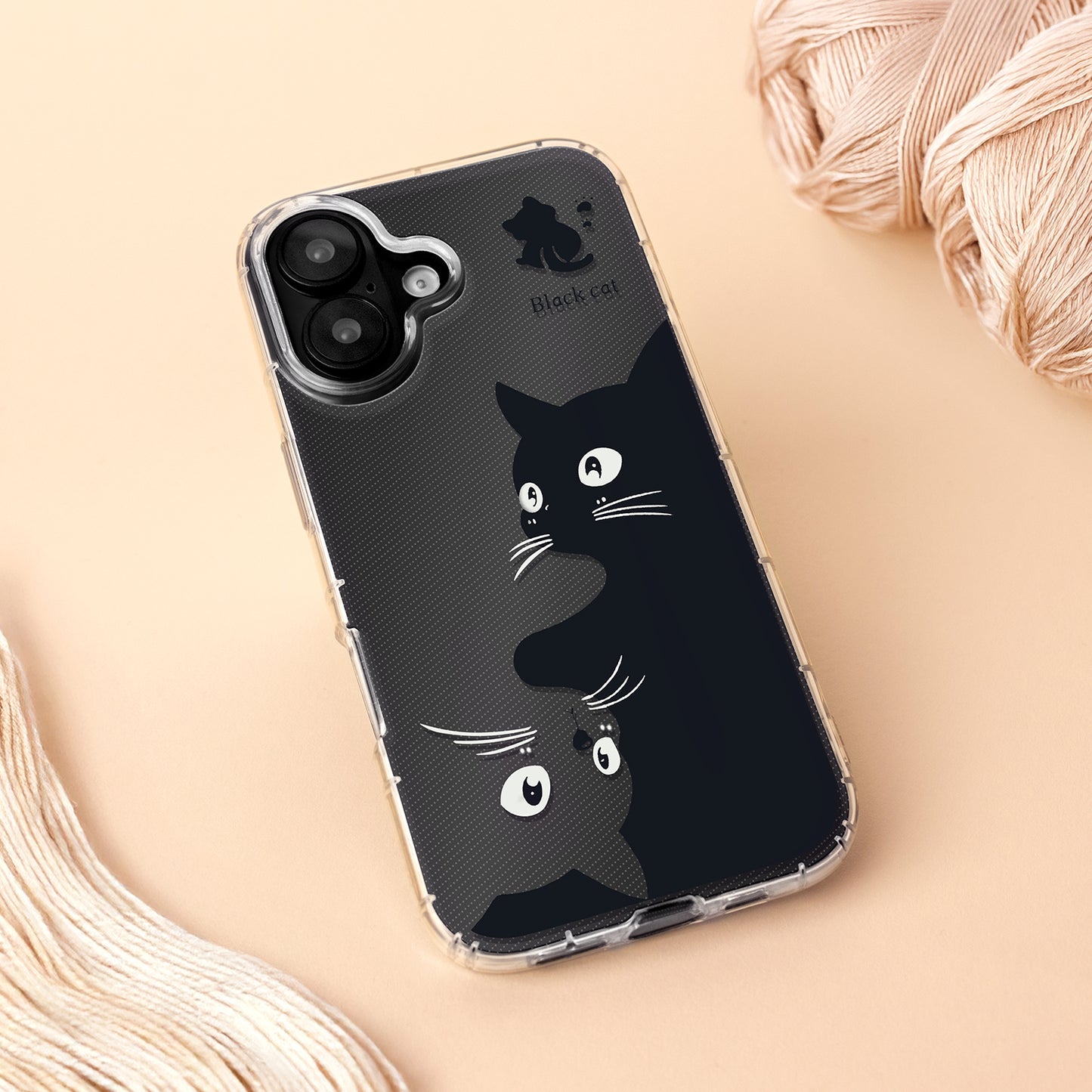 Husa pentru Apple iPhone 17 Pro Max, OEM, Ultra Trendy Cat, Neagra