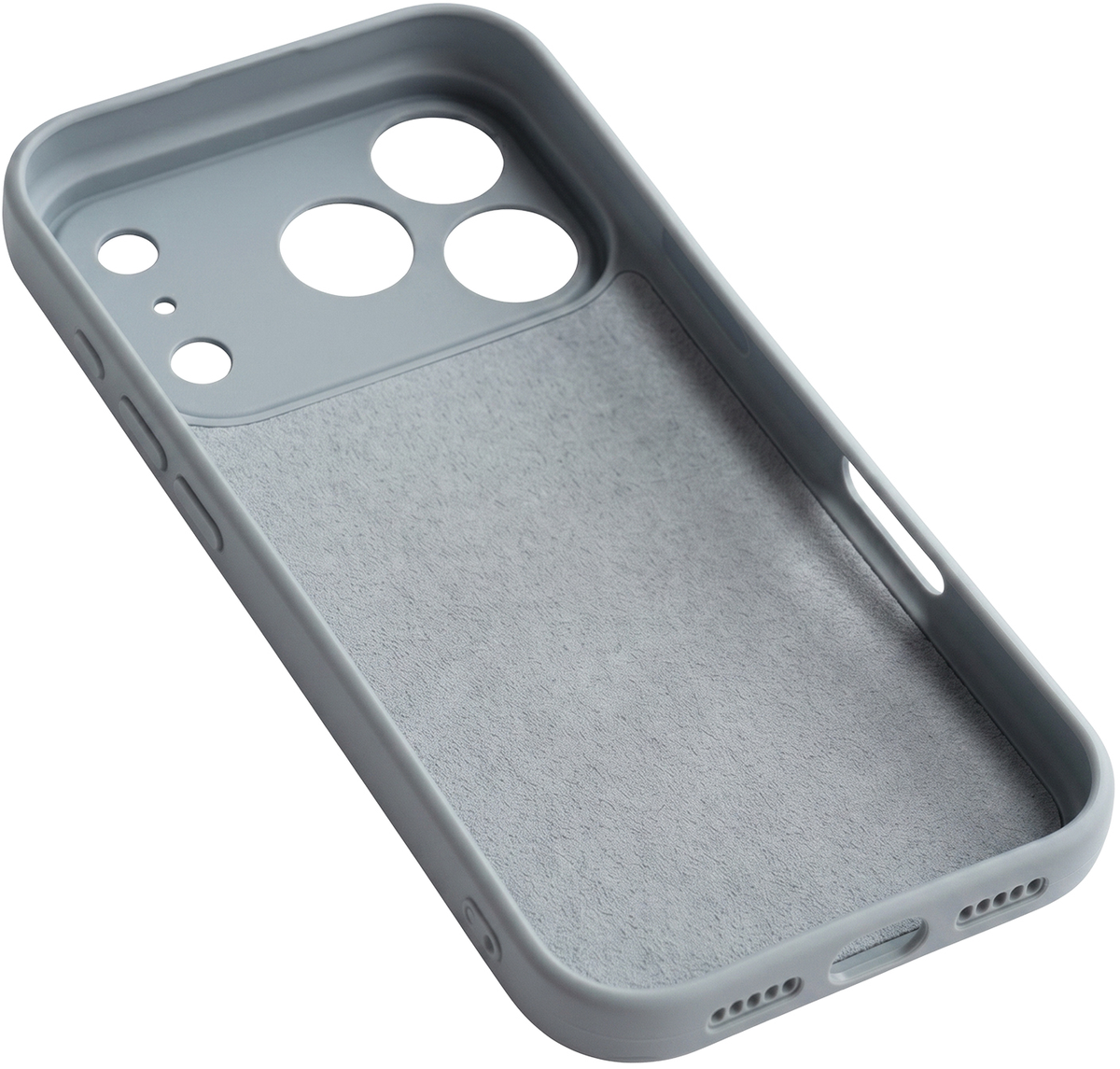 Husa pentru Apple iPhone 17 Pro Max, OEM, Silicon, Gri