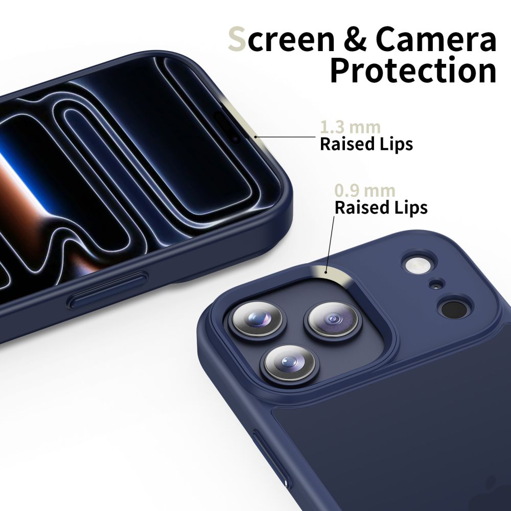 Husa pentru Apple iPhone 17 Pro Max, Tech-Protect, Magmat, Bleumarin Mata